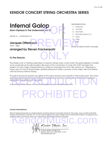 Infernal Galop (from Orpheus In The Underworld, Act 2) image number null