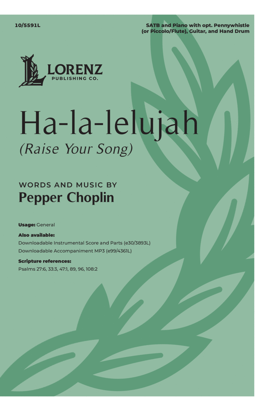 Ha-la-lelujah (Raise Your Song) 4-Part scores gallery preview page 1
