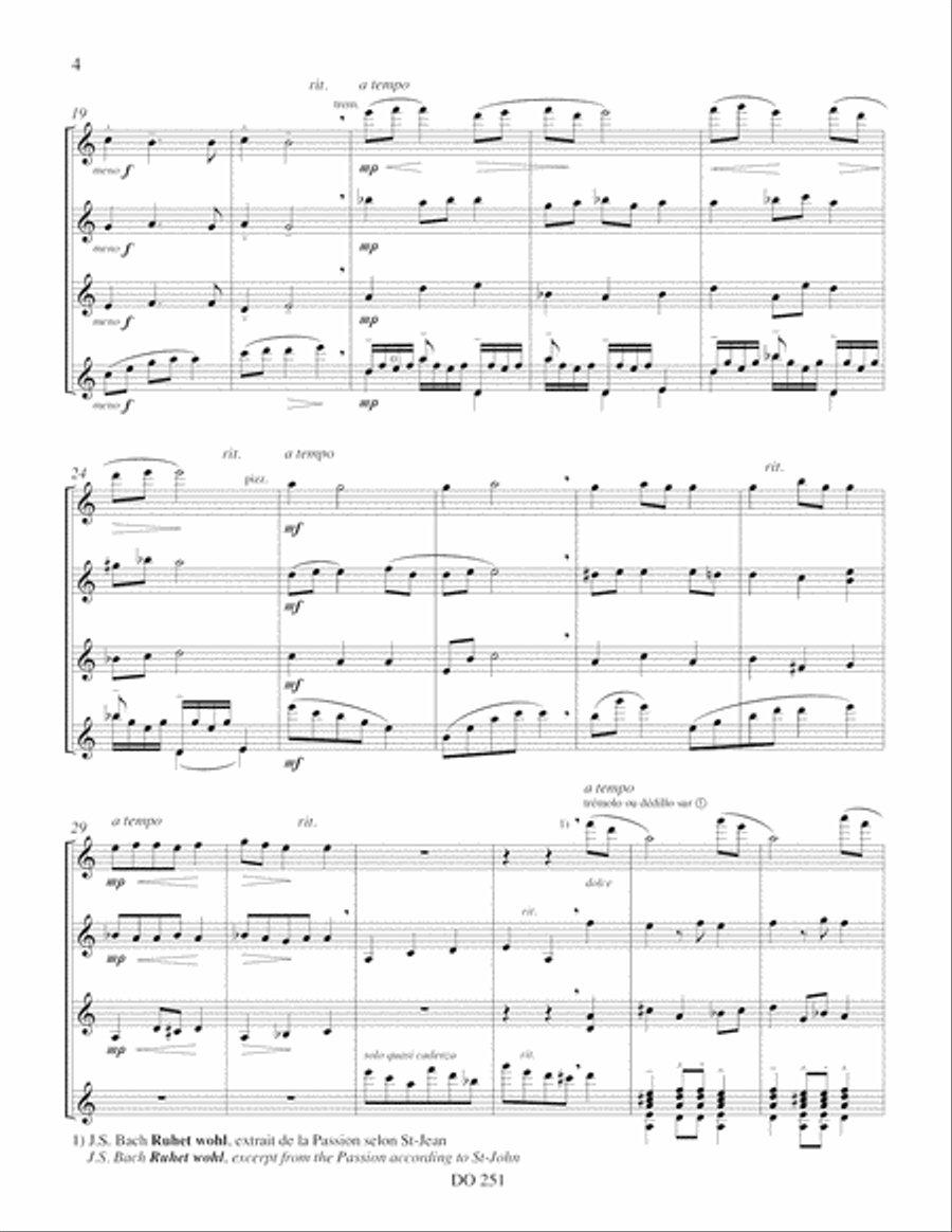 Choral et bal Guitar Ensemble scores gallery preview page 4