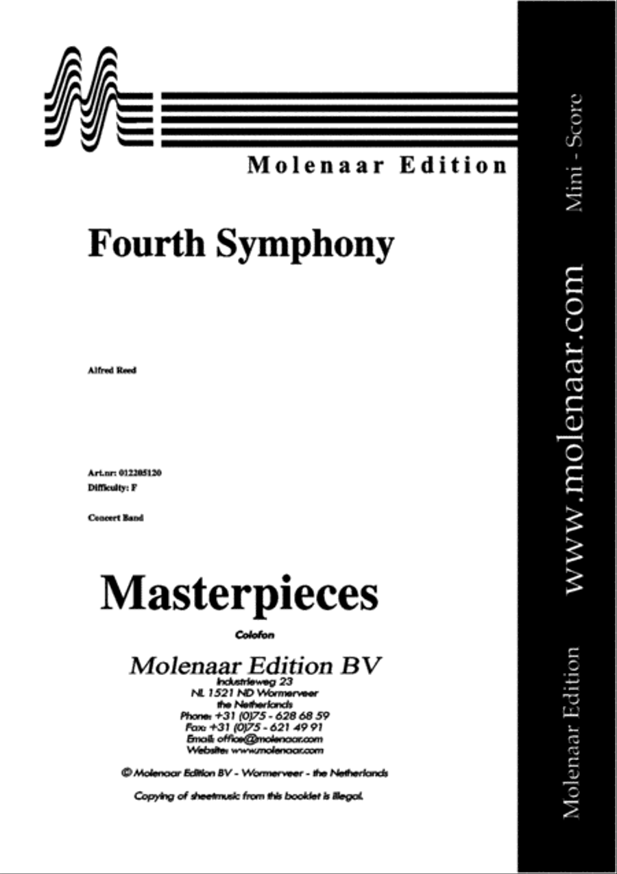 Fourth Symphony Concert Band scores gallery preview page 2