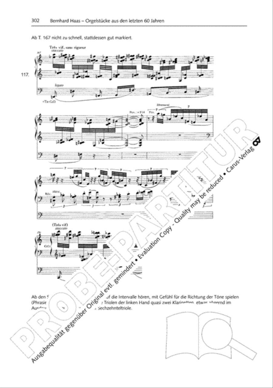Orgelschule zur historischen Auffuhrungspraxis Organ Solo scores gallery preview page 303