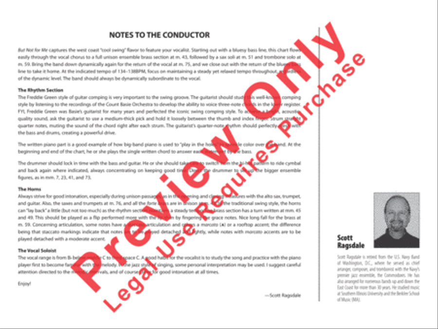 But Not for Me Jazz Ensemble scores gallery preview page 3