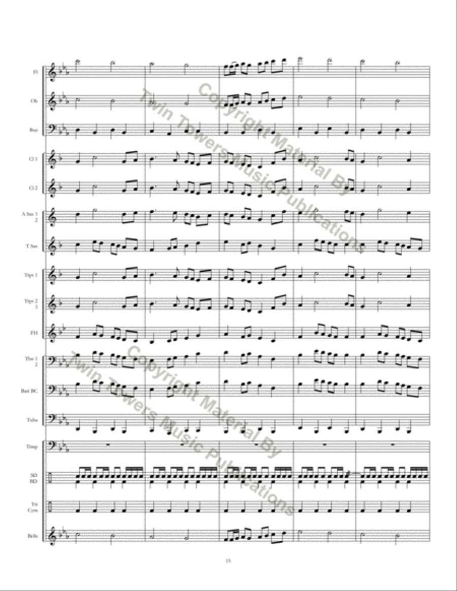 Northshore March Concert Band scores gallery preview page 17