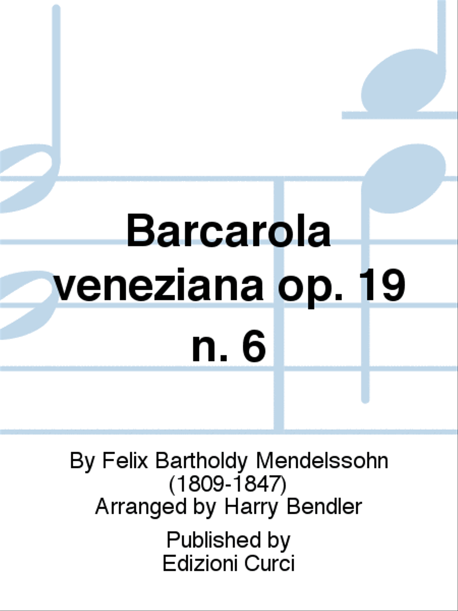 Barcarola veneziana op. 19 n. 6 Piano Solo scores gallery preview page 1