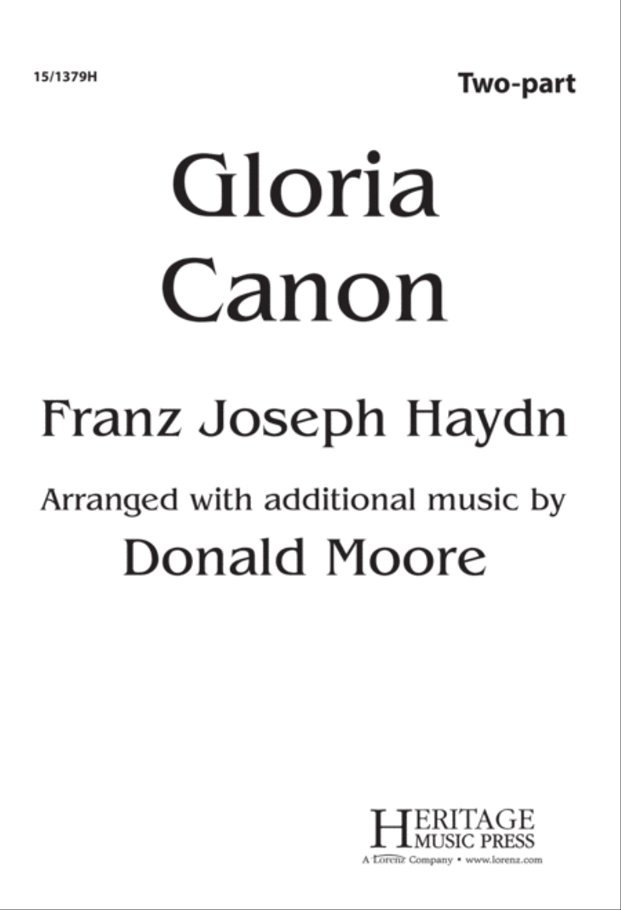 Gloria Canon 2-Part scores gallery preview page 1