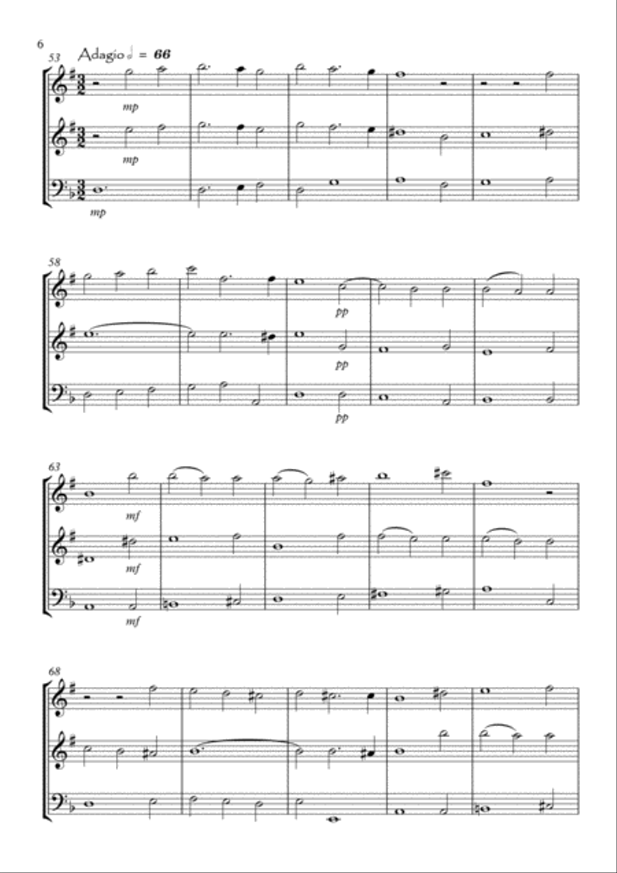 Sonata No.11 Woodwind Trio scores gallery preview page 6