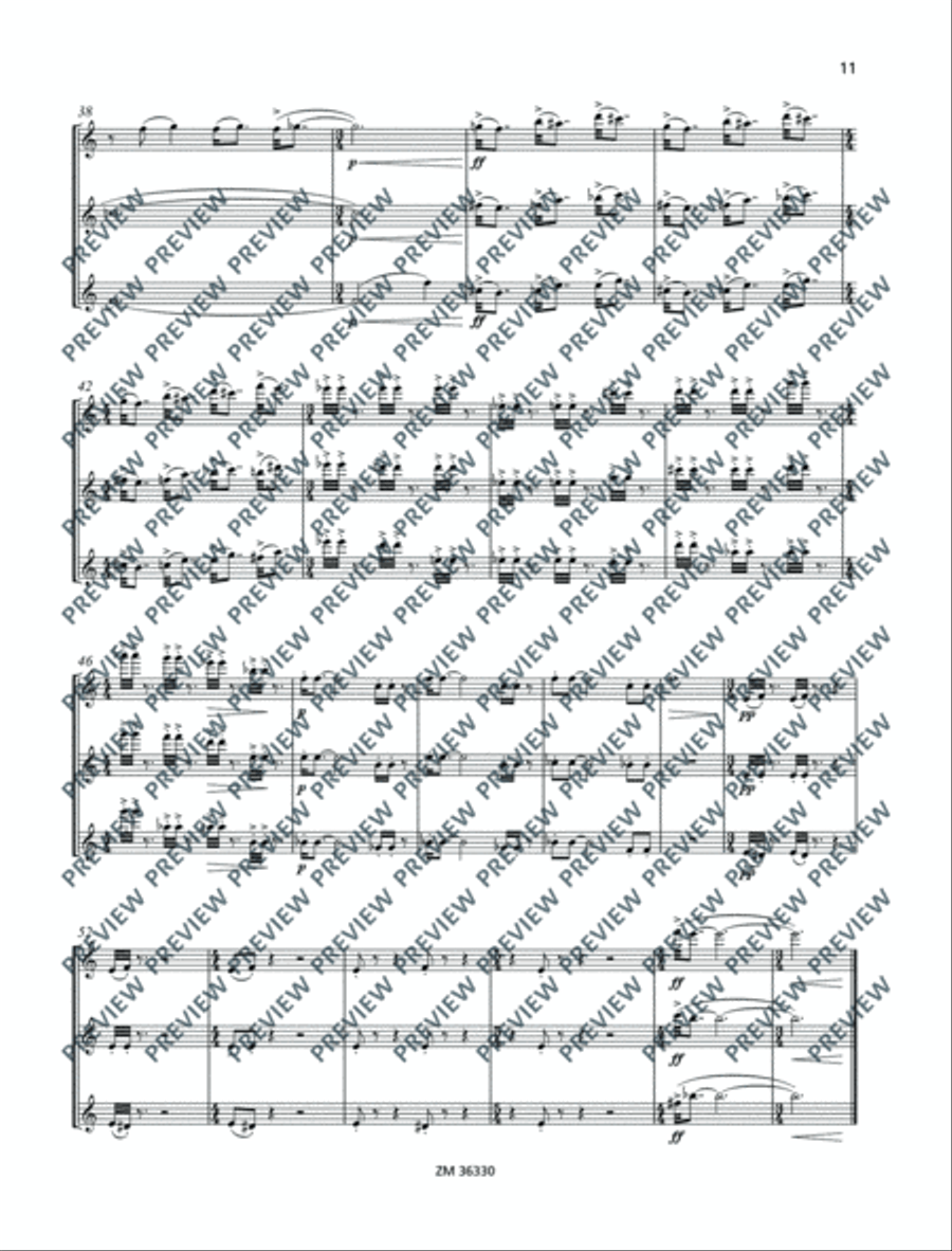 Drei aulische Gesänge Drei aulische Gesänge Flute Trio scores gallery preview page 12