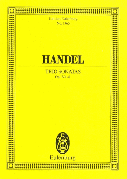 3 Trio Sonatas, Op. 2, Nos. 4-6
