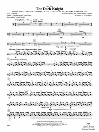 The Dark Knight, Suite from: 2nd Percussion