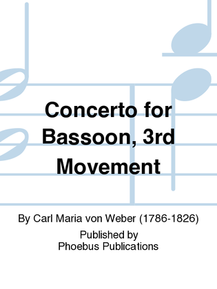 Book cover for Concerto for Bassoon, 3rd Movement