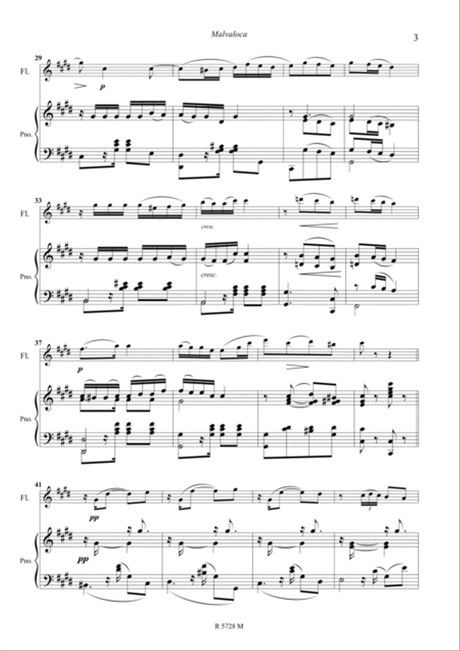Malvaloca Piano Accompaniment scores gallery preview page 4