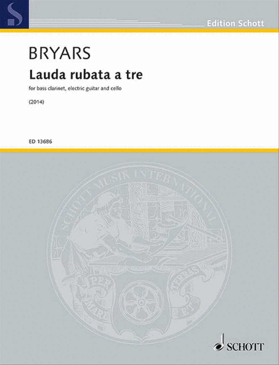 Lauda rubata a tre Bass Clarinet scores gallery preview page 1