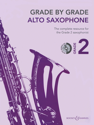 Book cover for Grade by Grade - Alto Saxophone (Grade 2)