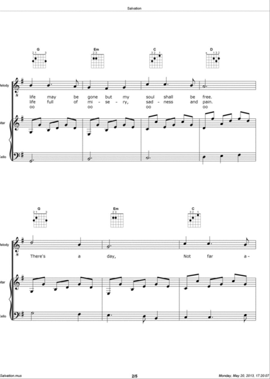 Salvation Large Ensemble scores gallery preview page 2