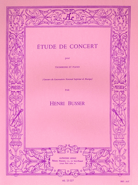 Etudes De Concert Op.79 (trombone & Piano)