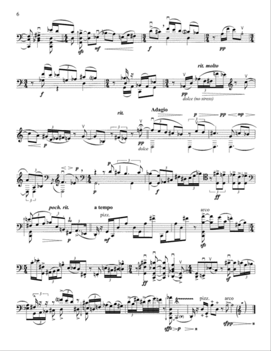 Suite for Violoncello Cello scores gallery preview page 4