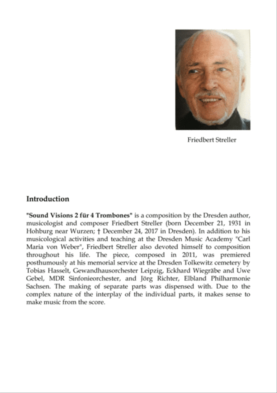 Sound Visions 2 for Trombone Quartet Brass Quartet scores gallery preview page 2