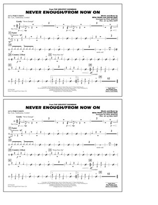 Book cover for Never Enough/From Now On - Aux Percussion