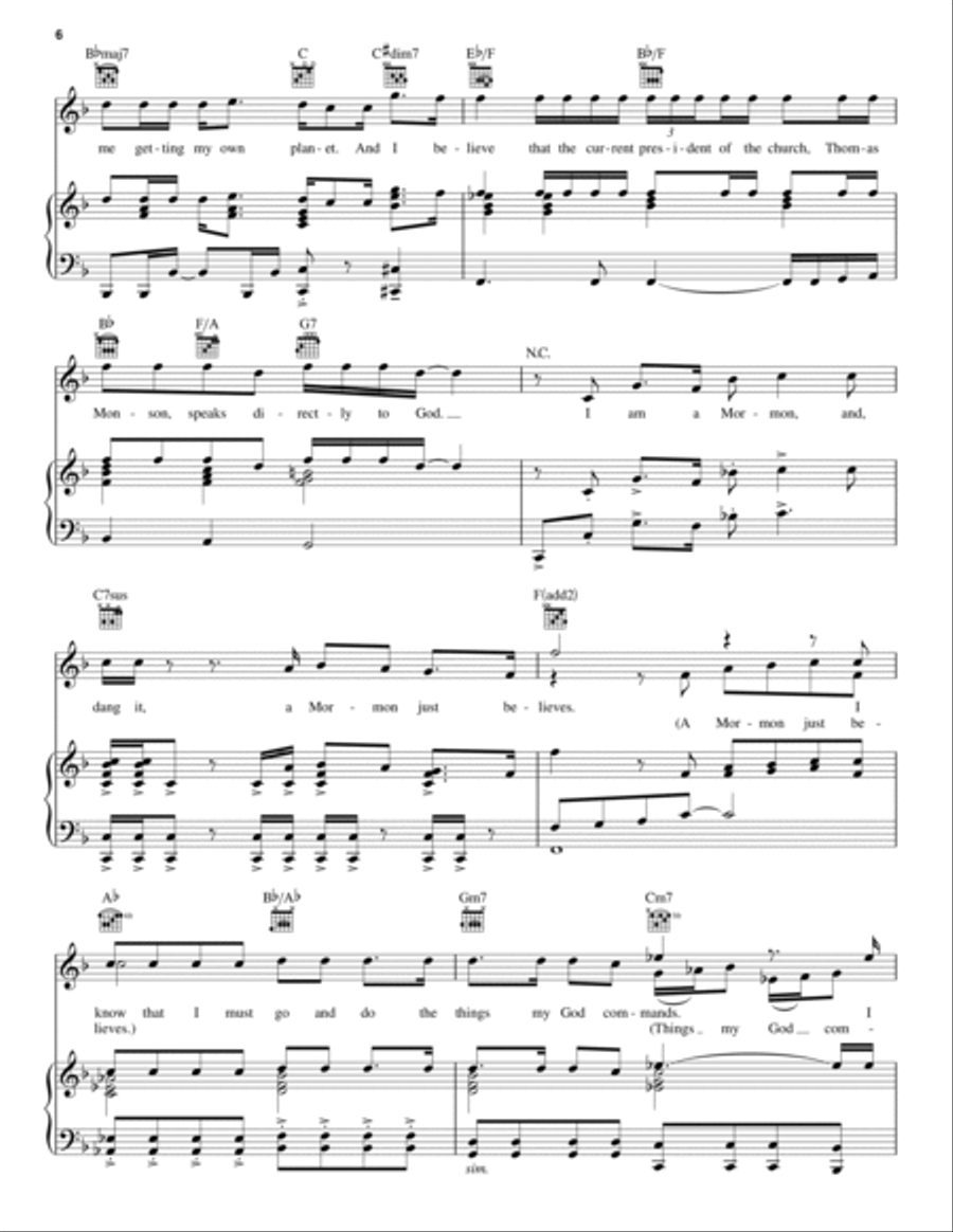 I Believe Piano, Vocal, Guitar scores gallery preview page 6