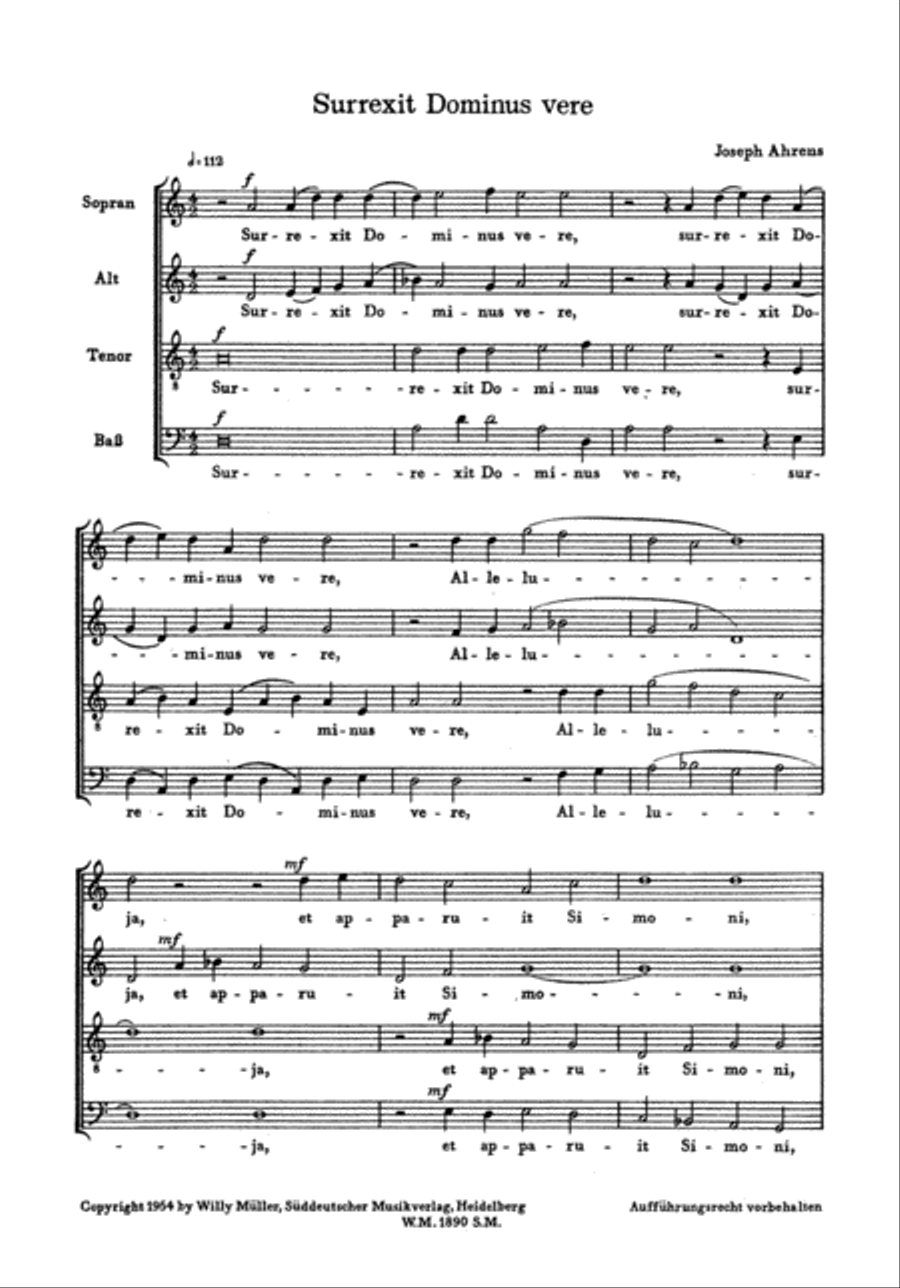 Sechs lateinische Motetten 4-Part scores gallery preview page 2