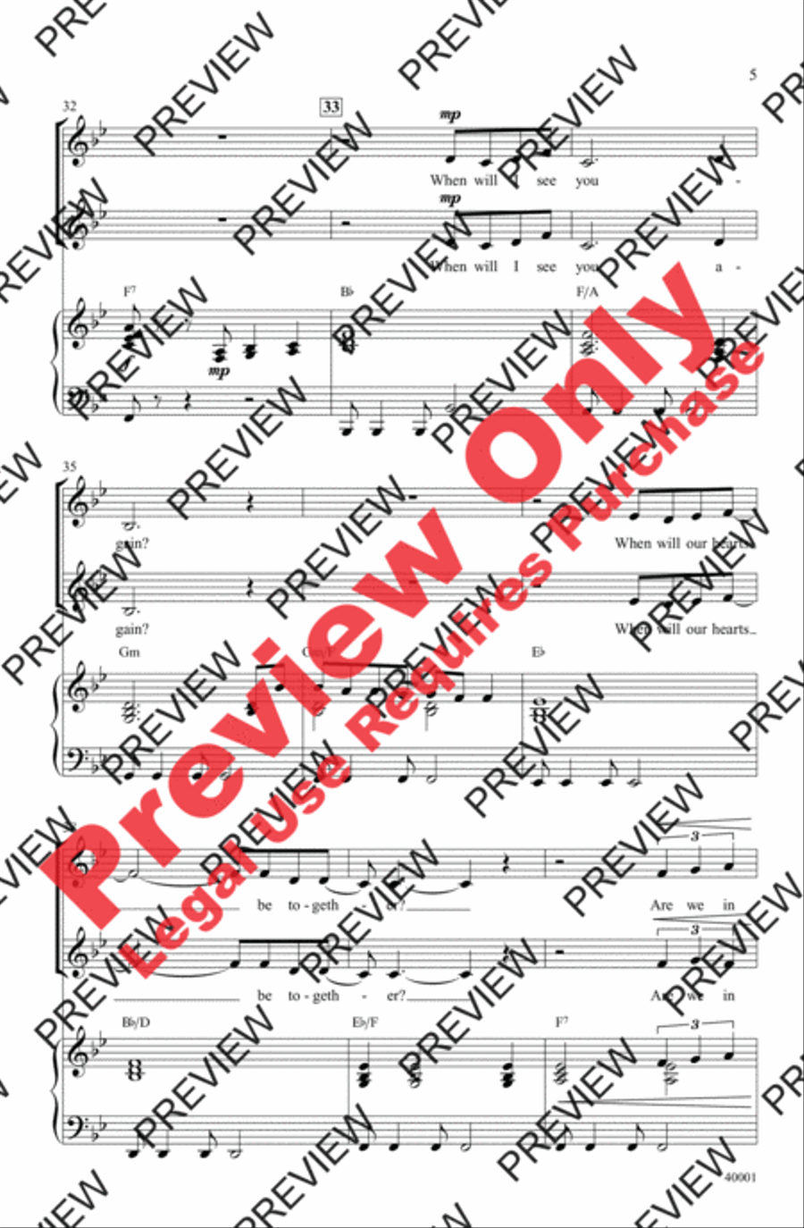 When Will I See You Again - SoundTrax CD (CD only) Choir scores gallery preview page 5