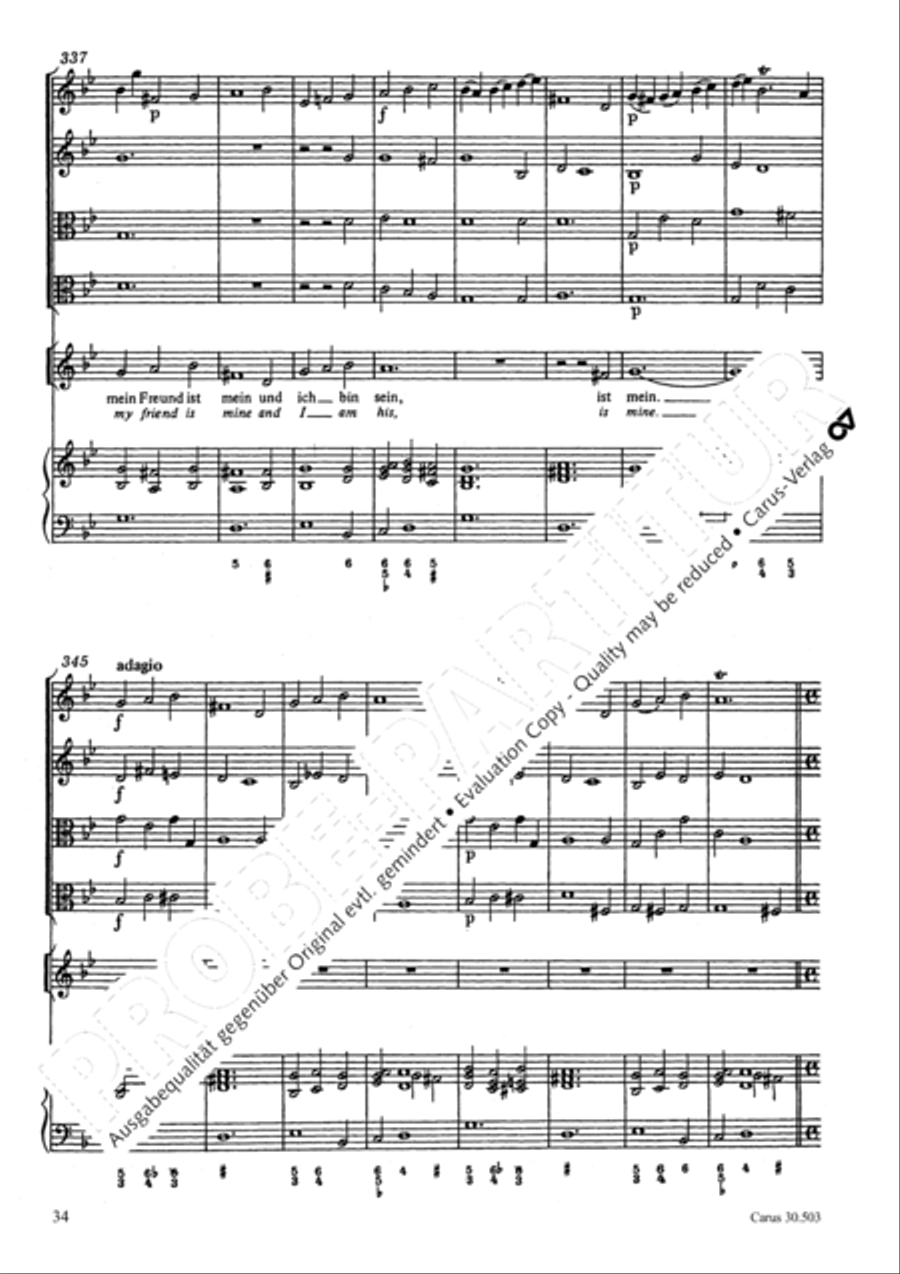 My beloved, you are fair (Meine Freundin, du bist schon) 4-Part scores gallery preview page 37