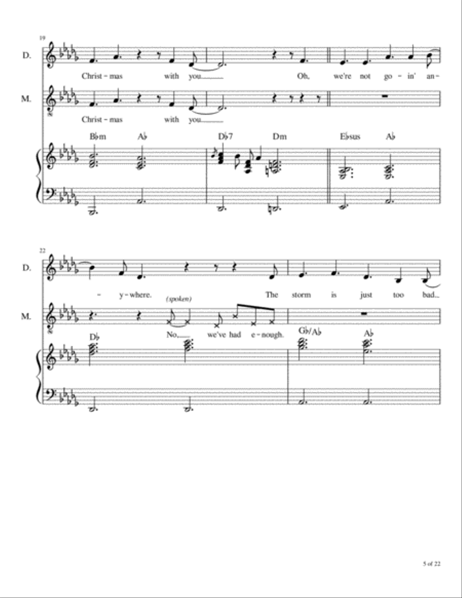 Cuddle Up And Cozy Down Christmas Voice scores gallery preview page 6