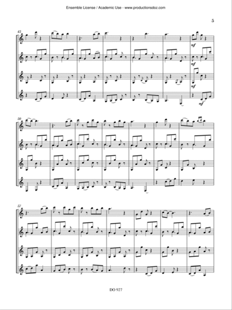 Revolving Lantern Guitar Ensemble scores gallery preview page 6