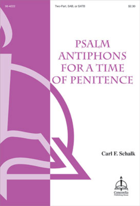 Book cover for Psalm Antiphons for a Time of Penitence