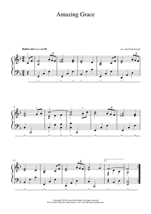 Amazing Grace - Easy Piano Arrangement