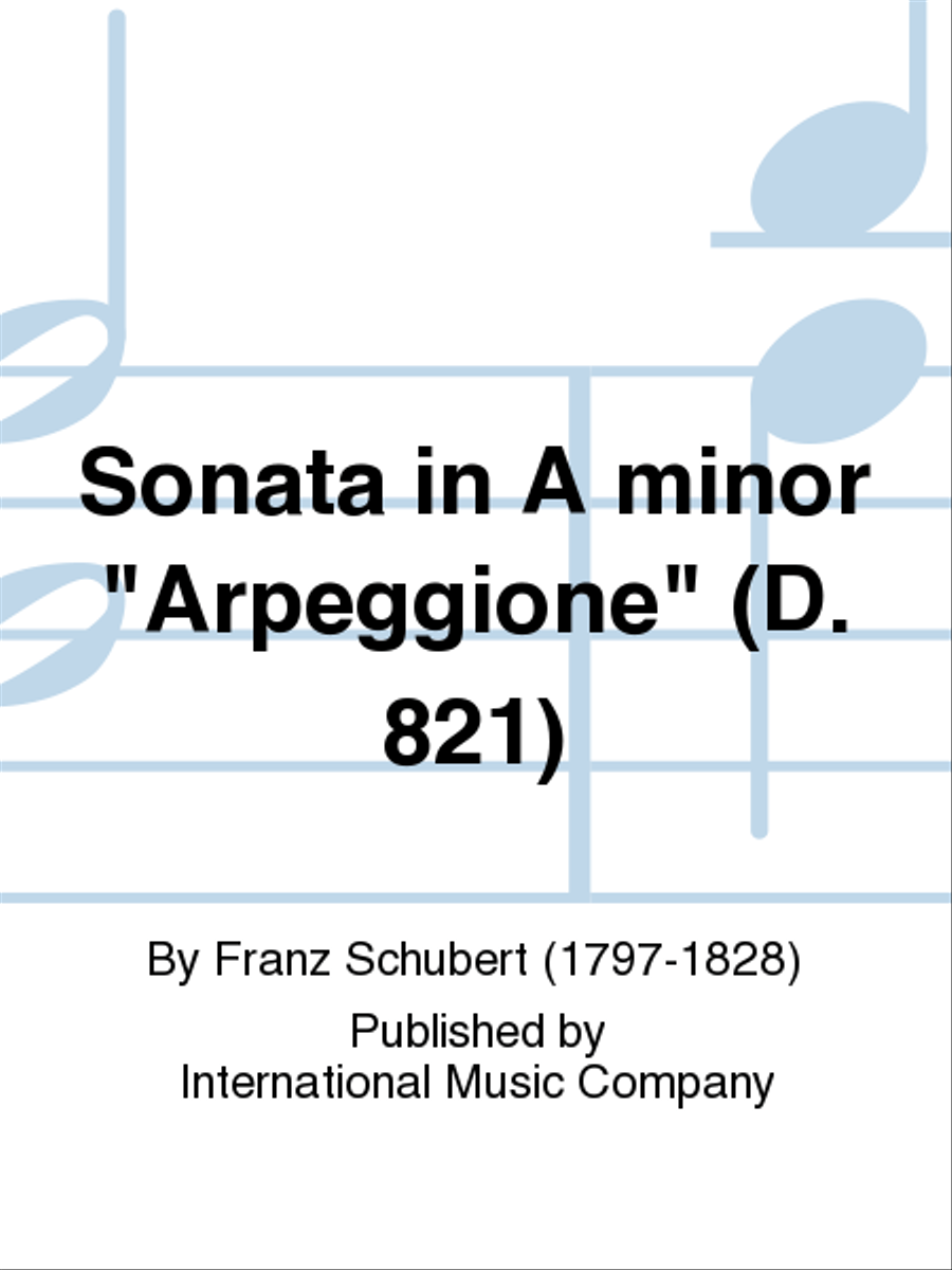 Sonata In A Minor Arpeggione (D. 821) Clarinet Solo scores gallery preview page 1