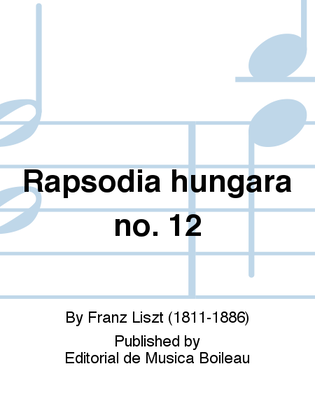 Book cover for Rapsodia hungara no. 12