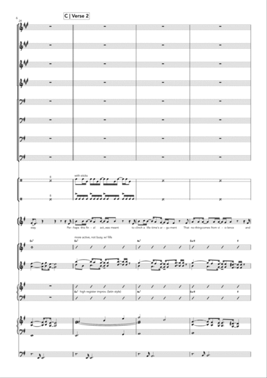 Fragile Jazz Ensemble scores gallery preview page 6