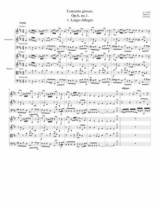 Concerto grosso, Op.6, no.1 (Original)