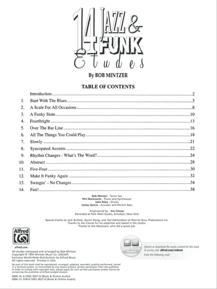 14 Jazz & Funk Etudes Trombone scores gallery preview page 2