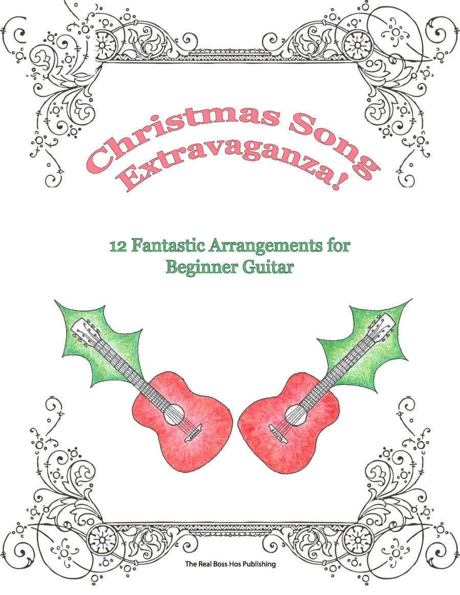 12 Christmas Songs - Beginner guitar Guitar Tablature scores gallery preview page 1