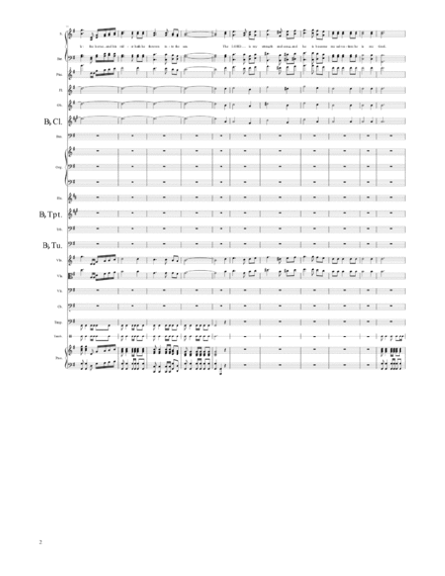 The Song of Moses and of Miriam at the Red Sea-Conductor's Score 4-Part scores gallery preview page 3