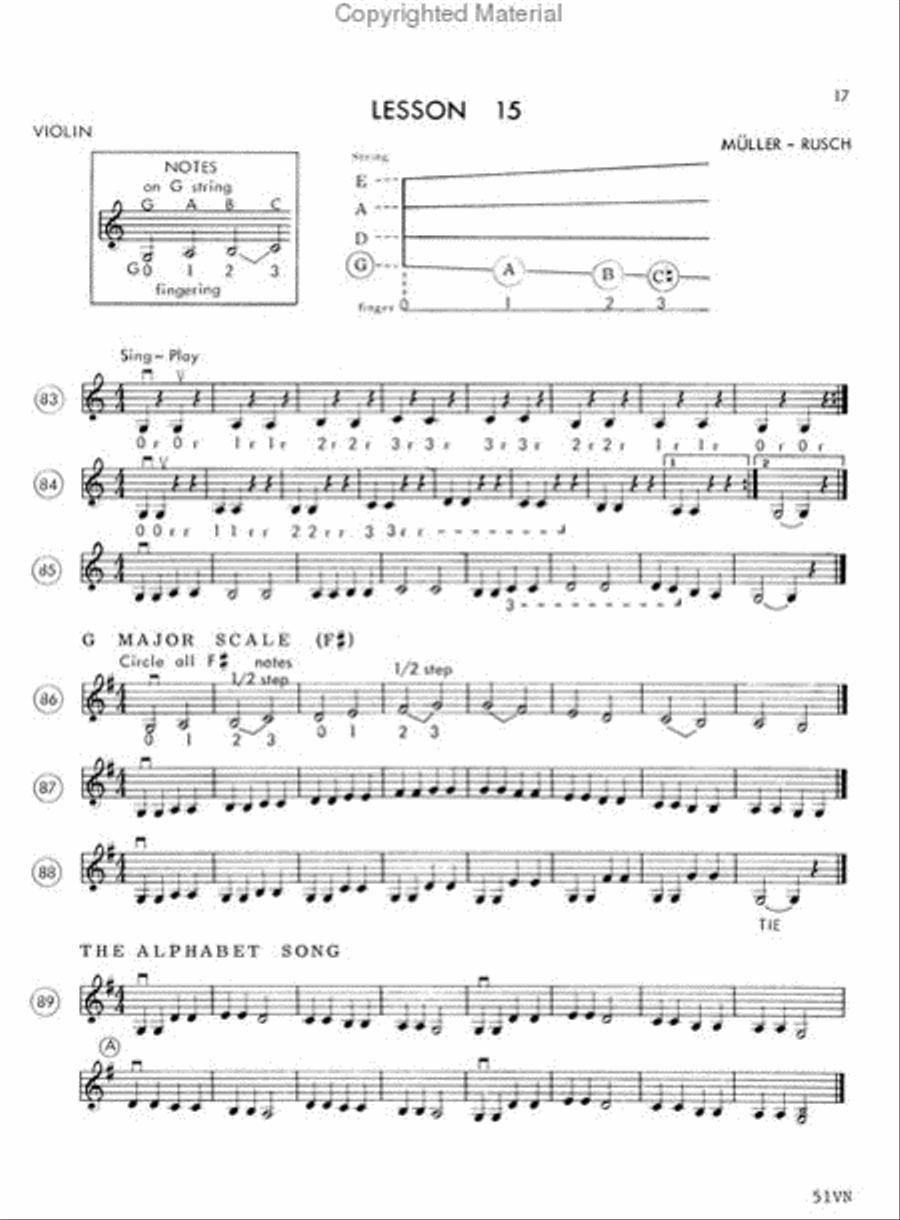 Muller-Rusch String Method Book 1 - Violin Chamber Orchestra scores gallery preview page 4
