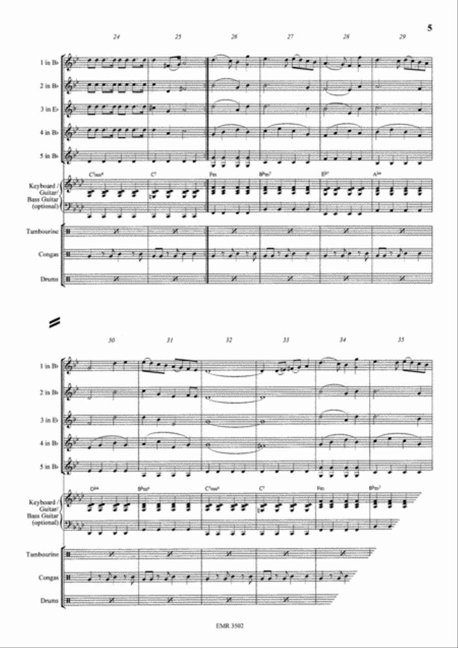 I Will Survive Concert Band scores gallery preview page 5