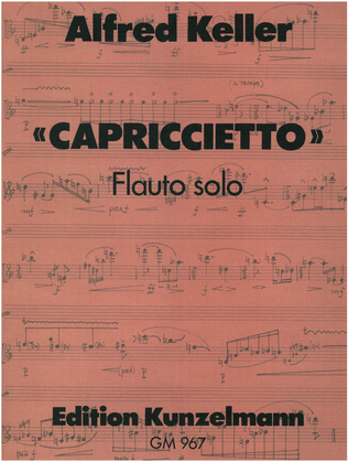 Book cover for Capriccietto for flute solo