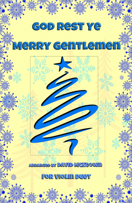 Book cover for God Rest Ye Merry Gentlemen, Jazz Style, for Violin Duet