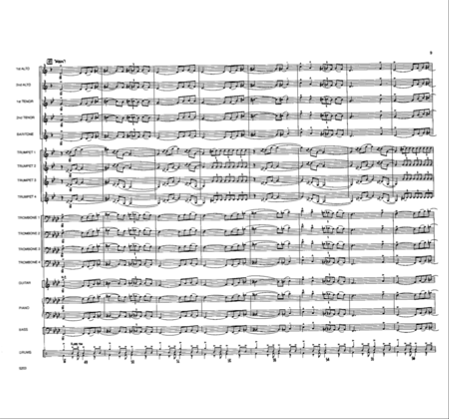 Abracadabra! Abracadabra! Jazz Ensemble scores gallery preview page 8
