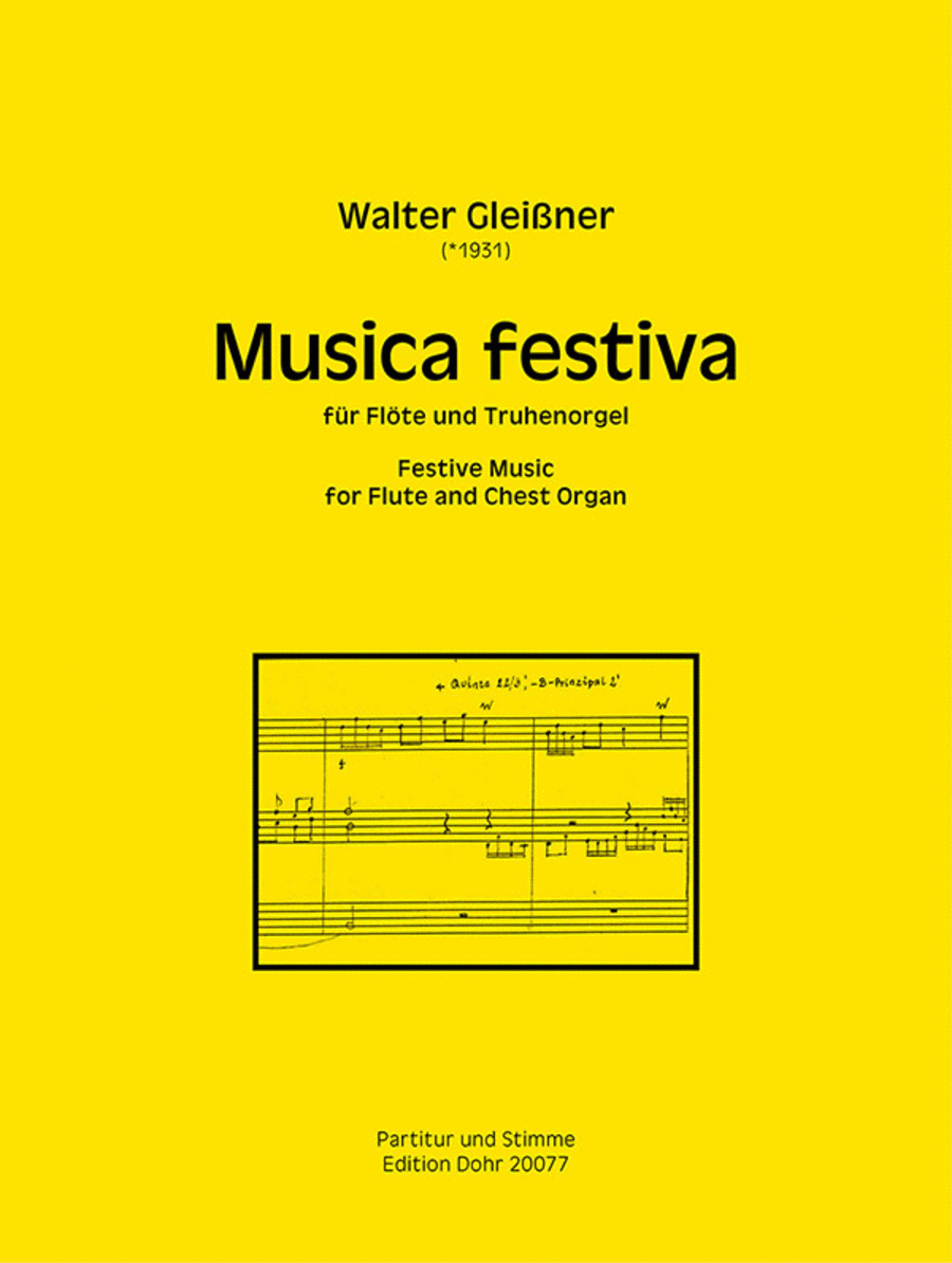 Musica festiva für Flöte und Truhenorgel (2019)