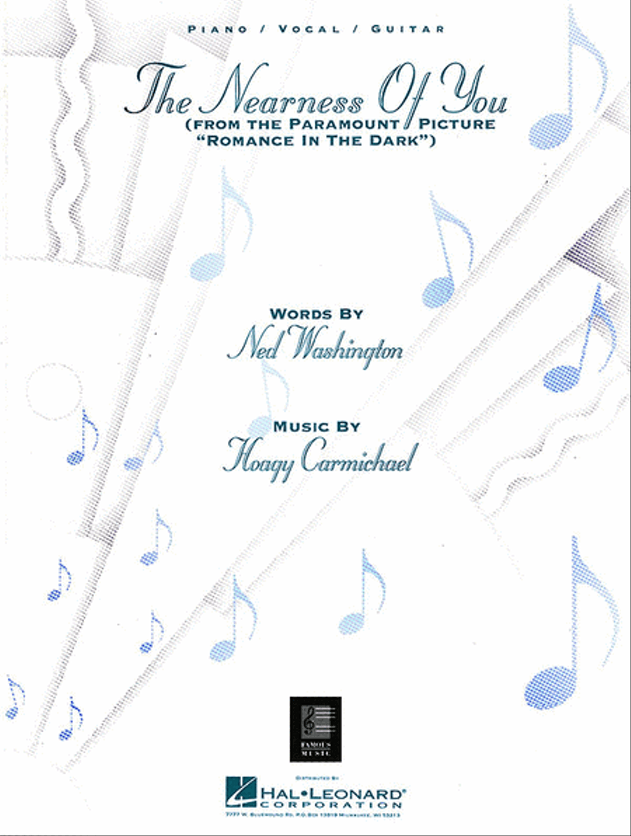 The Nearness Of You Piano, Vocal, Guitar scores gallery preview page 1