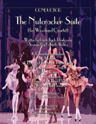 Book cover for The Nutcracker Suite COMPLETE (for Woodwind Quartet)