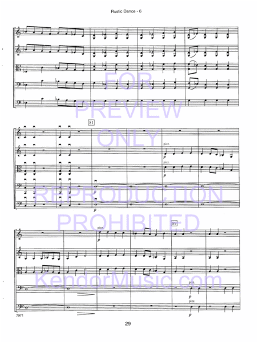 Kendor Concert Favorites , Volume 1 (Score) - with MP3s String Orchestra scores gallery preview page 34