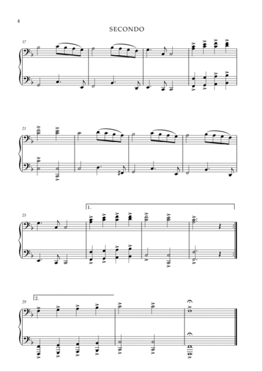 10 Christmas Songs - Piano Four Hands 1 Piano, 4-Hands scores gallery preview page 5