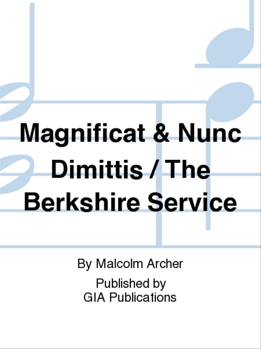 Magnificat & Nunc Dimittis / The Berkshire Service Choir scores gallery preview page 1