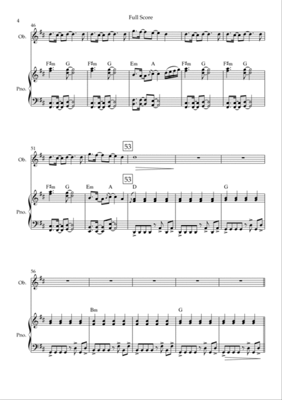 Without You Piano scores gallery preview page 4