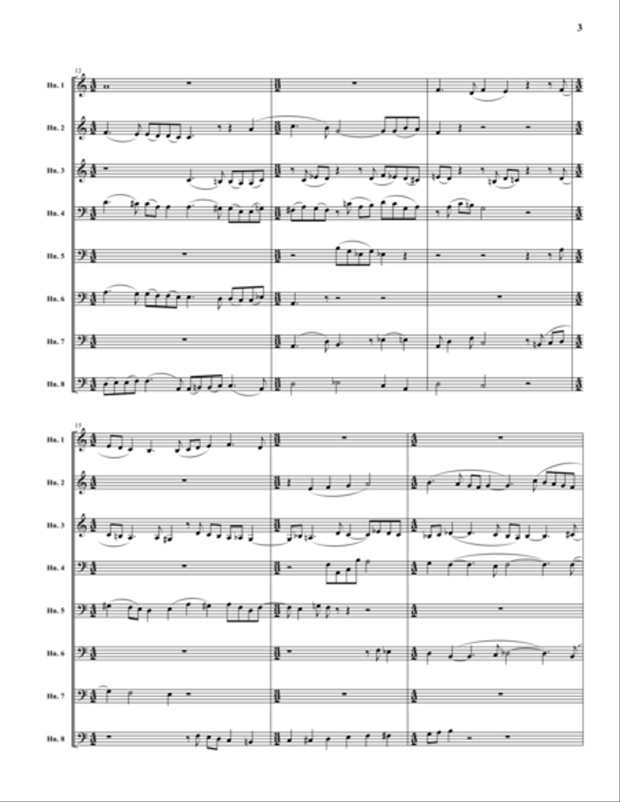 Three Chorale Preludes School and Community scores gallery preview page 3